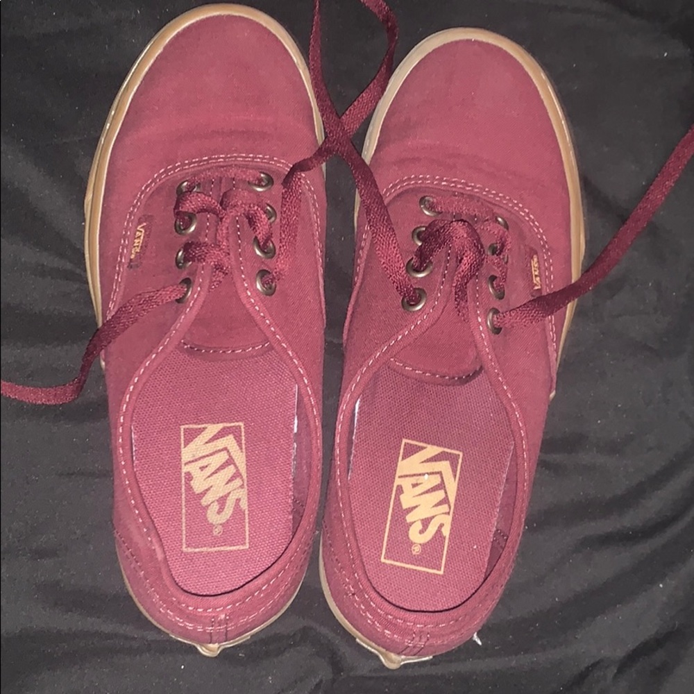 Burgundy Vans